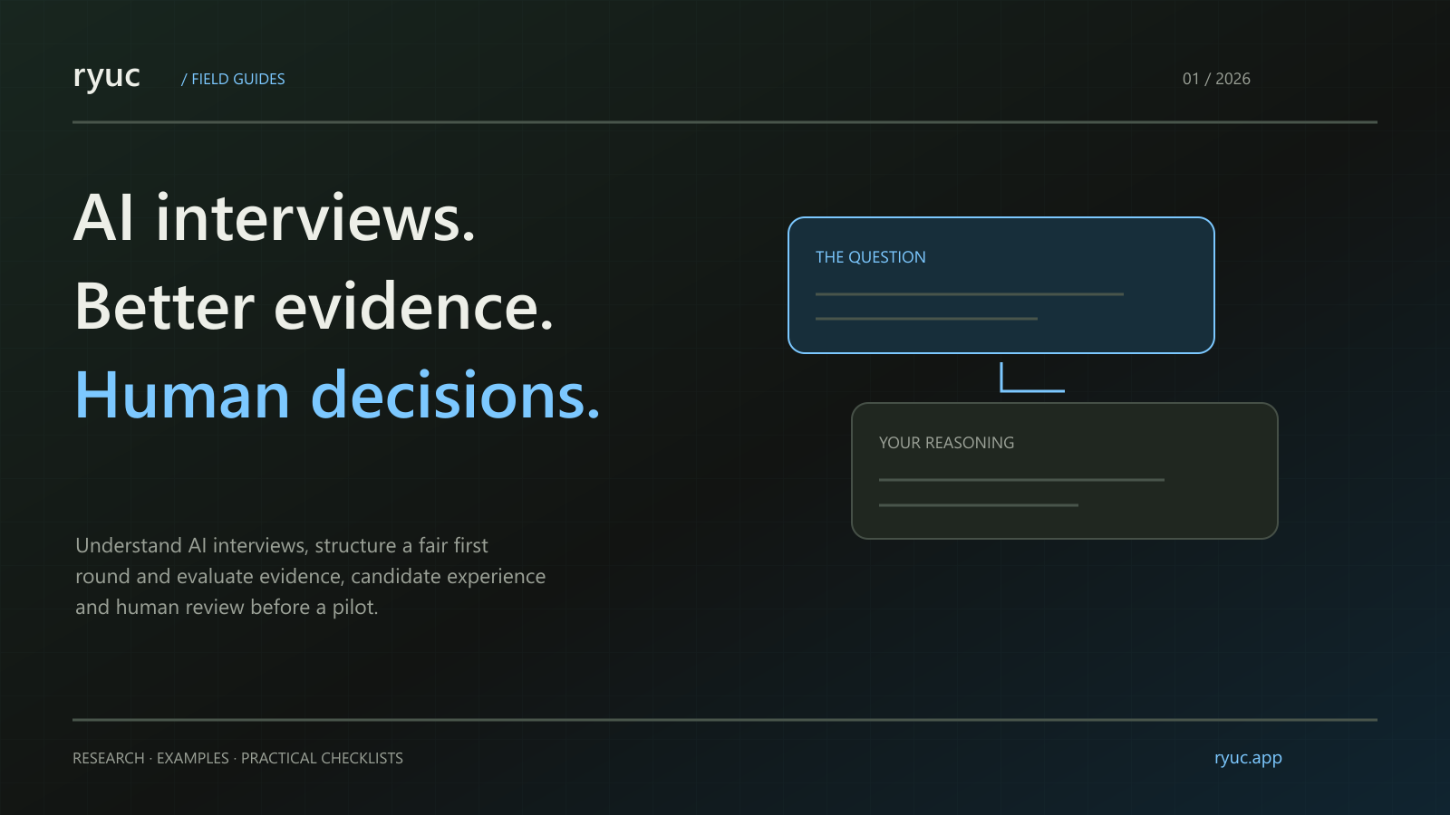 Original editorial illustration for AI Interviews: A Practical Guide for Hiring Teams
